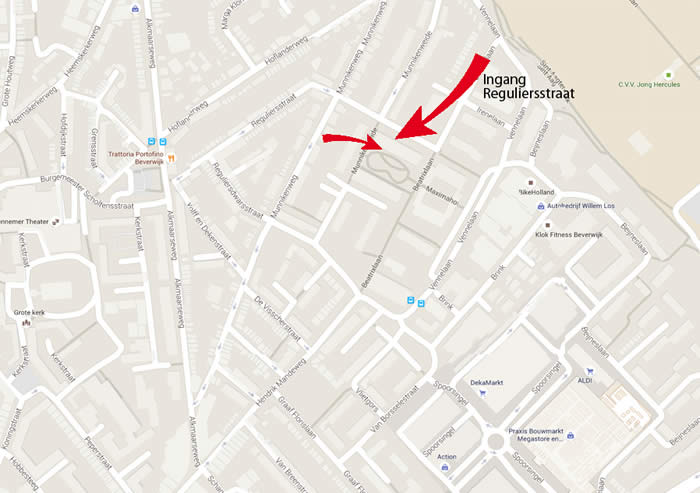 Route kaart naar MGM Dogwash & Beauty Street in Beverwijk